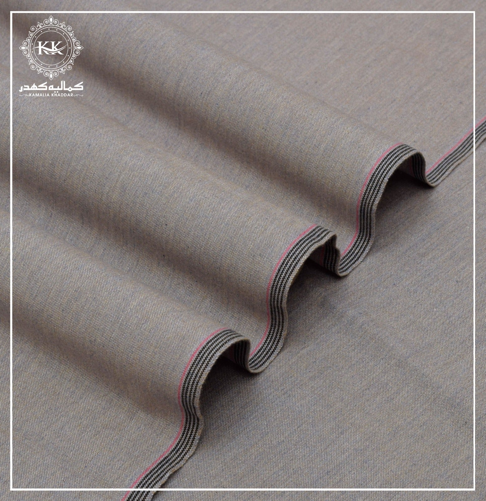 Beige Grey Premium Khaddar | Zarafat