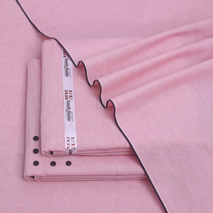 Soft Pink Khaddar Unstitched Suit