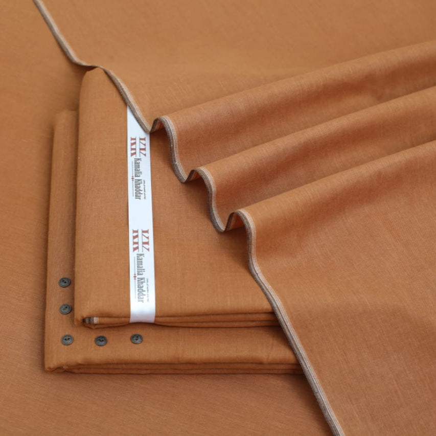 Brown Khaddar Unstitched Suit